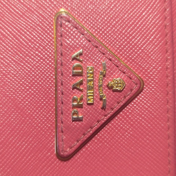 Prada Pink Saffiano Leather Wallet - Picture 14 of 16